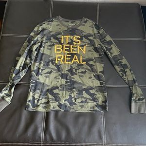 AEROPOSTALE Shirt, Size M,Color Green and Black